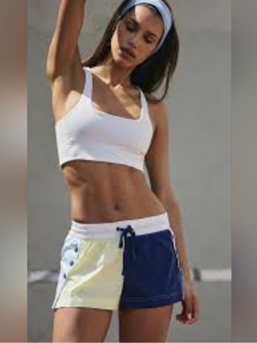 9250. Free People Invigorate Colorblock Shorts - Picture 2 of 3